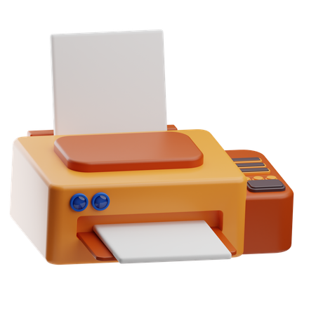 Printer Machine  3D Icon