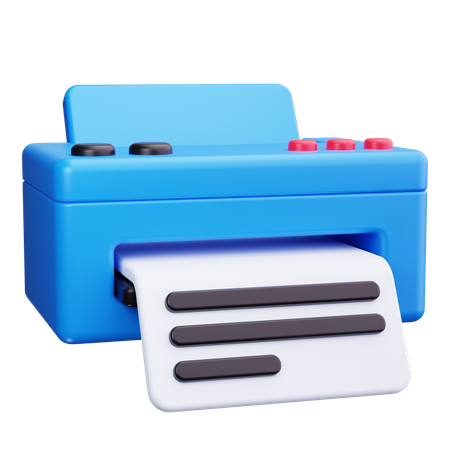 Printer machine  3D Icon