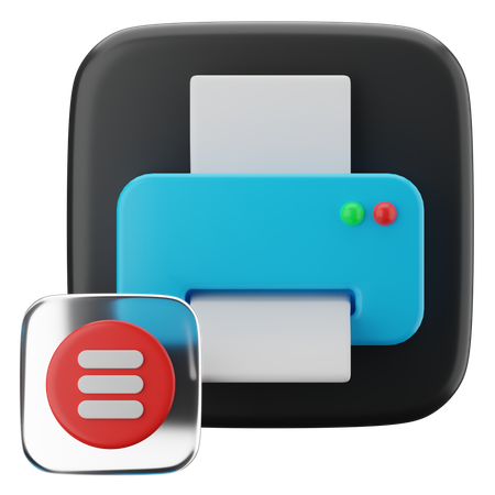 Printer machine  3D Icon