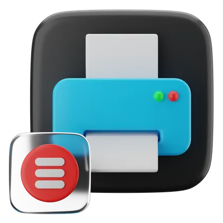 Printer machine  3D Icon