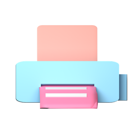 Printer Machine  3D Illustration