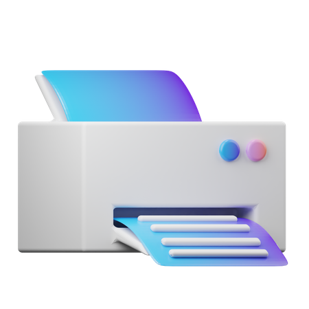 Printer Machine  3D Illustration