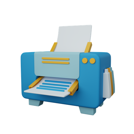 Printer Machine 3D Icon
