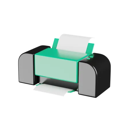 Printer Machine  3D Icon