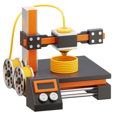 Printer Manufacturing  3D Icon