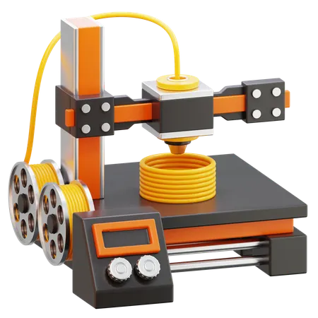 Printer Manufacturing  3D Icon
