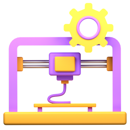 Printer Setting  3D Icon