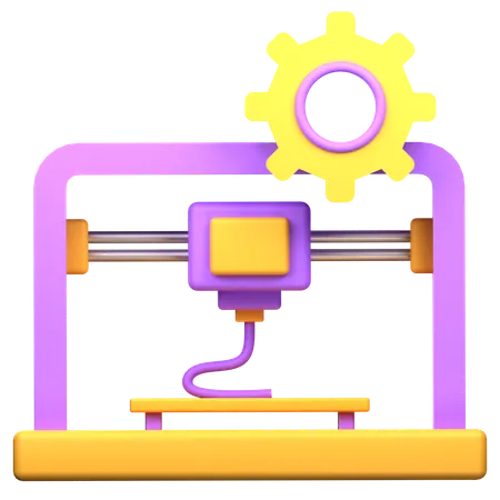 Printer Setting  3D Icon