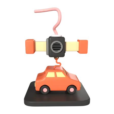 This Is Printing Car 3 D Render Illustration Icon It Comes As A High Resolution PNG File Isolated On A Transparent Background The Available 3 D Model File Formats Include BLEND OBJ FBX And GLTF 3D Icon