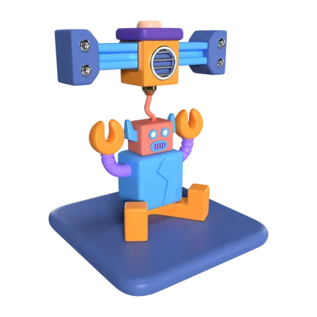 This Is Printing Character 3 D Render Illustration Icon It Comes As A High Resolution PNG File Isolated On A Transparent Background The Available 3 D Model File Formats Include BLEND OBJ FBX And GLTF 3D Icon