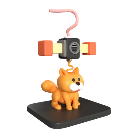 This Is Printing Cat 3 D Render Illustration Icon It Comes As A High Resolution PNG File Isolated On A Transparent Background The Available 3 D Model File Formats Include BLEND OBJ FBX And GLTF 3D Icon