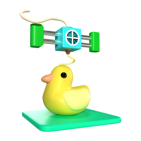 Printing Duck  3D Icon