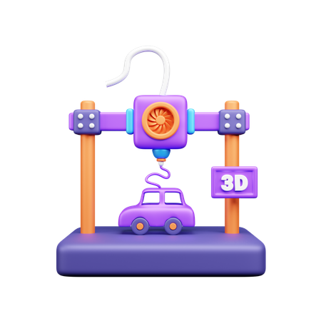 Printing machine  3D Icon