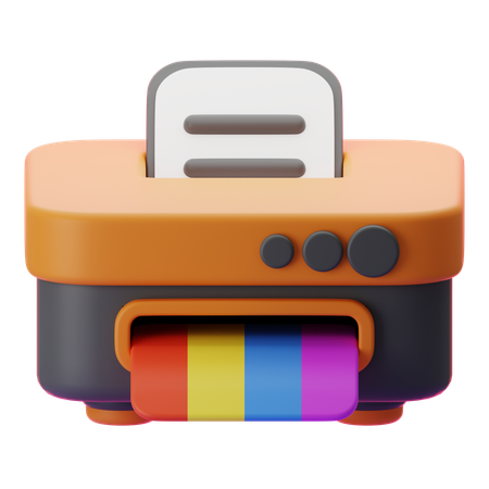 Printing Machine  3D Icon
