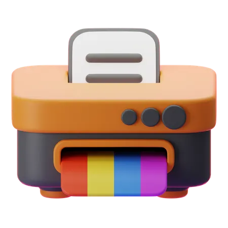 Printing Machine  3D Icon