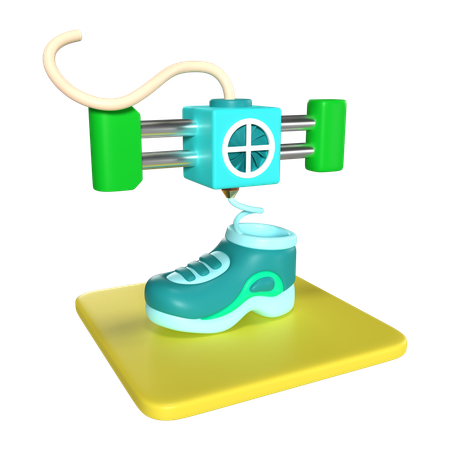 Printing Shoe  3D Icon