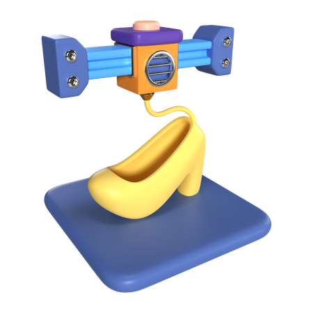 Printing Shoe  3D Icon