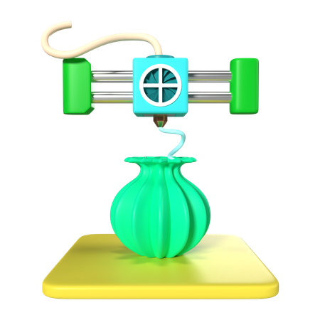 Printing Vase  3D Icon