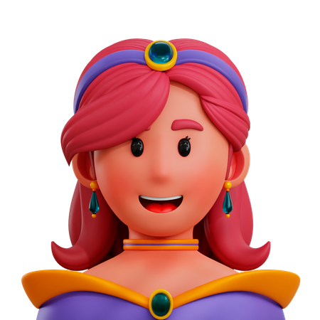 Prinzessin  3D Icon