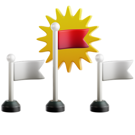 Priority Flag  3D Icon