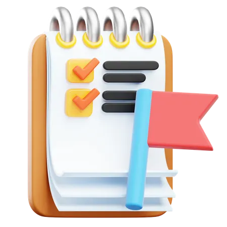 Priority Flag  3D Icon