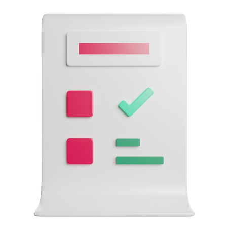 Priority Note  3D Icon