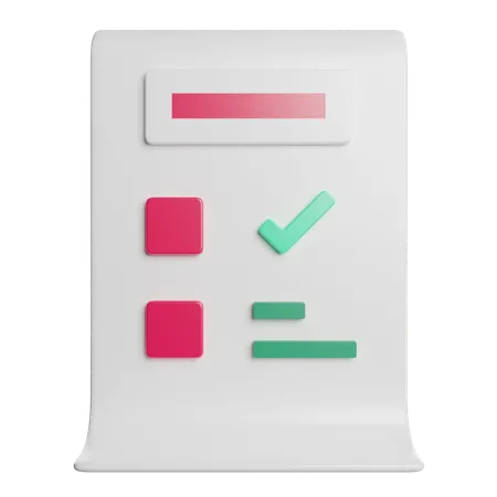 Priority Note  3D Icon