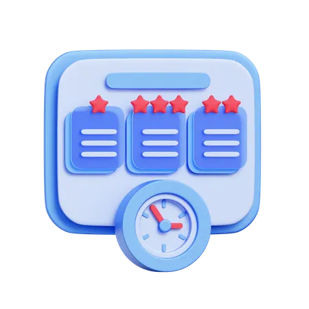 Priority Ranking Board  3D Icon