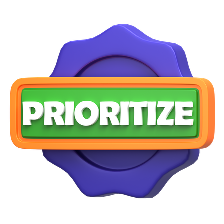 Prioritizar  3D Icon