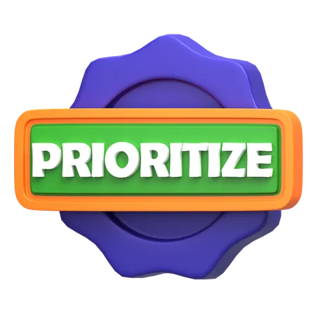 Prioritizar  3D Icon