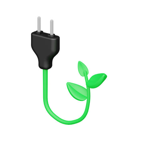 Prise écologique  3D Icon