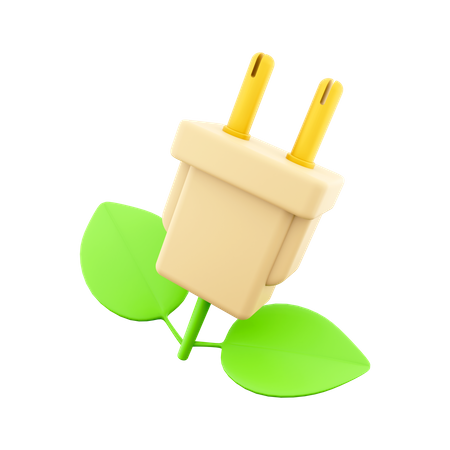 Prise écologique  3D Icon