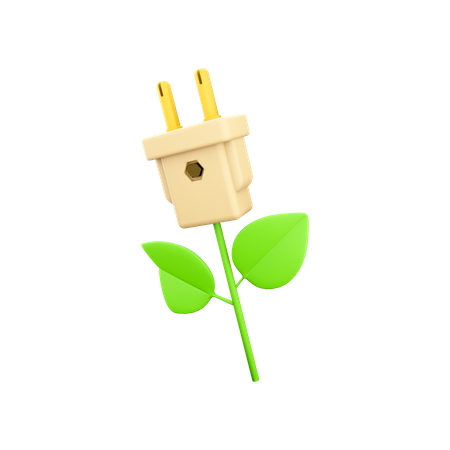 Prise écologique  3D Icon