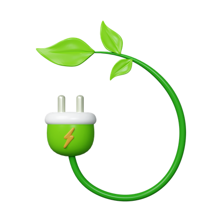 Prise écologique  3D Icon