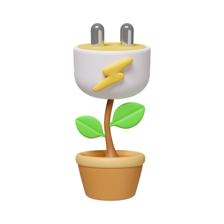 Prise écologique  3D Icon