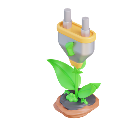 Prise écologique  3D Icon