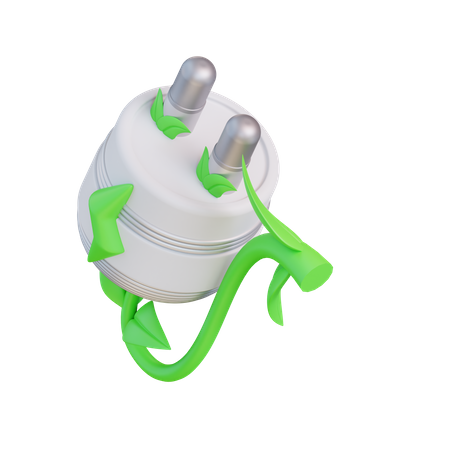 Prise écologique  3D Icon