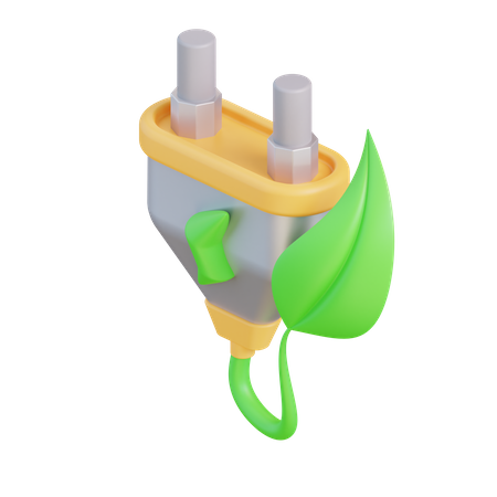 Prise écologique  3D Icon