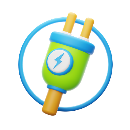 Prise écologique  3D Icon