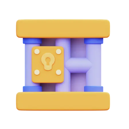 Prisión  3D Icon