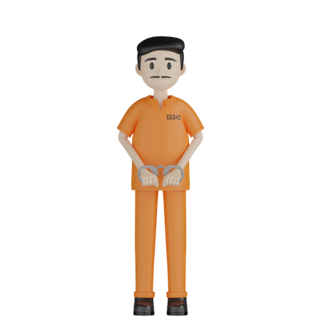 Prisioneiro preso  3D Icon