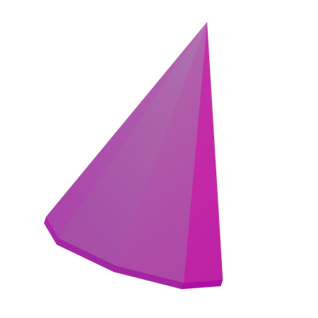 Prism Cone Basic Geometry  3D Icon