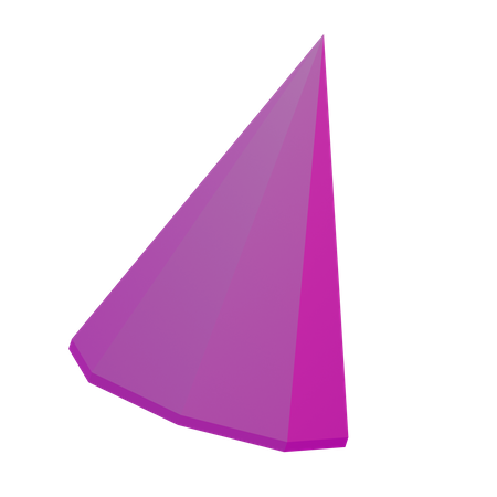 Prism Cone Basic Geometry 3D Icon