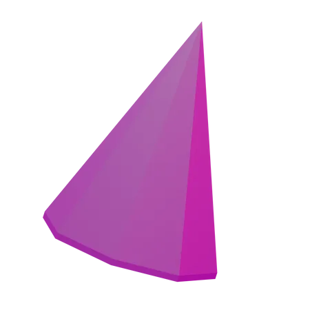 Prism Cone Basic Geometry  3D Icon
