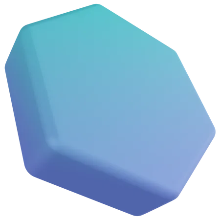Prism Hexagonal  3D Icon