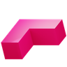 3d prism shape logo