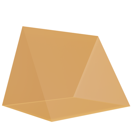 Prism Transparent Shape  3D Icon