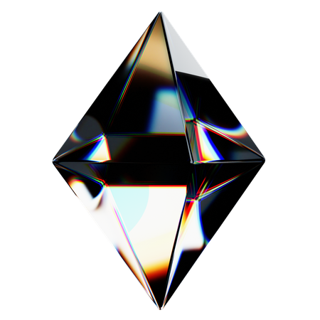 Forma abstracta de prisma  3D Icon