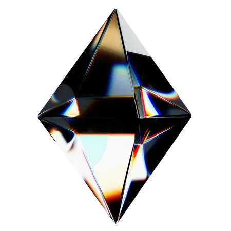 Forma abstracta de prisma  3D Icon