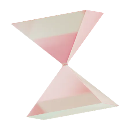 Prisma duplo invertido  3D Icon